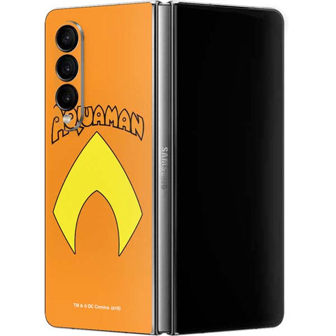 DC Comics Aquaman Classic Logo Galaxy Z Fold4 5G Skin